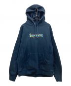 SUPREMEシュプリーム）の古着「Gonz Logo Hooded Sweatshirt　ゴンズロゴフーディーs」｜ネイビー