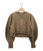 H BEAUTY&YOUTHエイチ ビューティー&ユース）の古着「HARD SWEAT SHORT PULLOVER」｜ブラウン