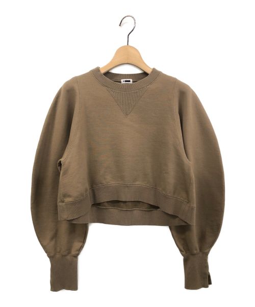 H BEAUTY&YOUTH（エイチ ビューティー&ユース）H BEAUTY&YOUTH (エイチ ビューティアンドユース) HARD SWEAT SHORT PULLOVER ブラウン サイズ:-の古着・服飾アイテム