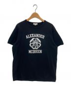 ALEXANDER McQUEENアレキサンダーマックイーン）の古着「ロゴTシャツ」｜ブラック