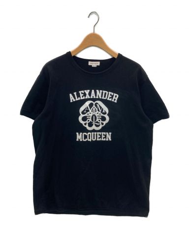 正規 18SS アレキサンダーマックイーン ロゴ Tシャツ