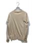 HYKE (ハイク) CREW NECK SWEATER WITH SHEER SLEEVES ベージュ サイズ:2：14000円