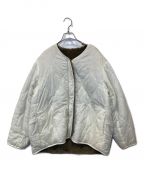 Midi-Umiミディウミ）の古着「キルティングリバーシブルショートジャケット」｜アイボリー