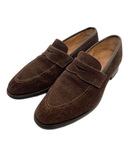 Crockett & Jones（クロケット＆ジョーンズ）Crockett & Jones (クロケット＆ジョーンズ) スウェードローファー ブラウン サイズ:6の古着・服飾アイテム