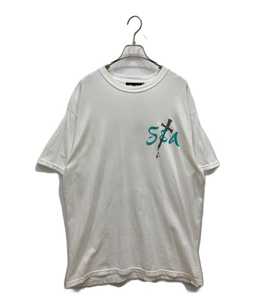 WIND AND SEA（ウィンド アンド シー）WIND AND SEA (ウィンダンシー) プリントTシャツ ホワイト サイズ:XLの古着・服飾アイテム