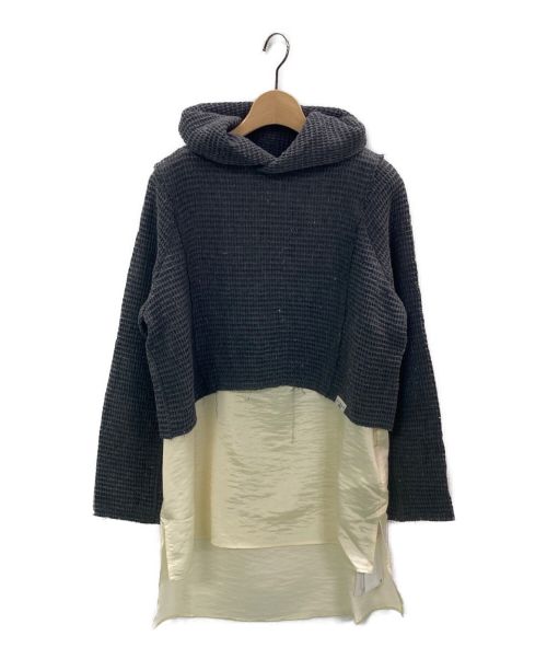 Ameri VINTAGE（アメリヴィンテージ）Ameri VINTAGE (アメリヴィンテージ) RECOVER WAFFLE HOODIE グレー サイズ:Fの古着・服飾アイテム