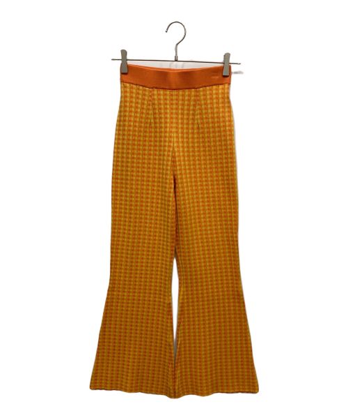 Ameri VINTAGE（アメリヴィンテージ）Ameri VINTAGE (アメリヴィンテージ) COLORFUL GINGHAM CHECK PANTS　カラフルギンガムチェックパンツ オレンジ サイズ:Sの古着・服飾アイテム