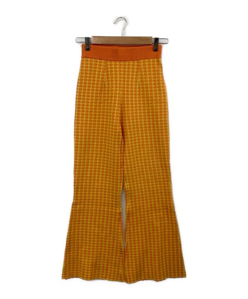 Ameri VINTAGE（アメリヴィンテージ）Ameri VINTAGE (アメリヴィンテージ) COLORFUL GINGHAM CHECK PANTS オレンジ サイズ:Sの古着・服飾アイテム