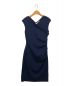 DIANE VON FURSTENBERG（ダイアンフォンファステンバーグ）の古着「Cap Slv Ruched Jersey Dress」｜ブルー