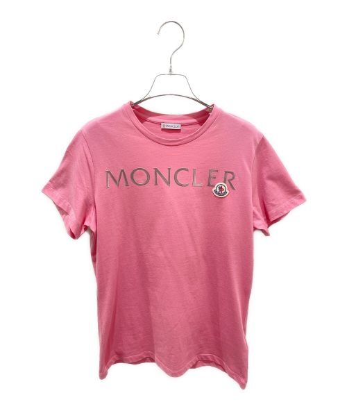 MONCLER（モンクレール）MONCLER (モンクレール) ロゴTシャツ ピンク サイズ:Sの古着・服飾アイテム