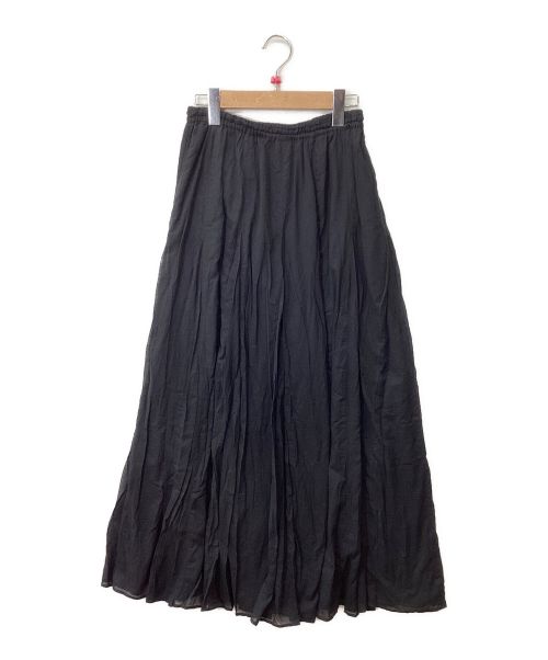 IENA（イエナ）IENA (イエナ) コットンボイルギャザーパネルスカート ブラック サイズ:38の古着・服飾アイテム