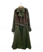 Ameriアメリ）の古着「UNDRESSED ECO FUR TRENCH COAT」｜カーキ