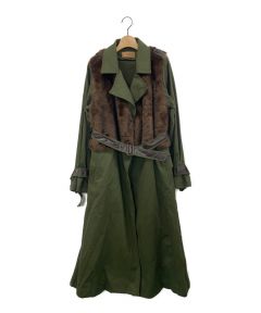 中古・古着通販】AMERI (アメリ) CHARME FLARE LONG COAT ピンク