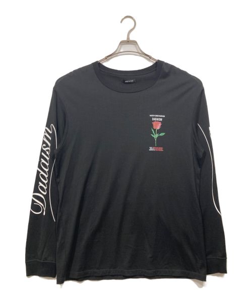 CHRISTIAN DADA（クリスチャンダダ）CHRISTIAN DADA (クリスチャンダダ) Rose Print Long Sleeve T-Shirt ブラック サイズ:48の古着・服飾アイテム