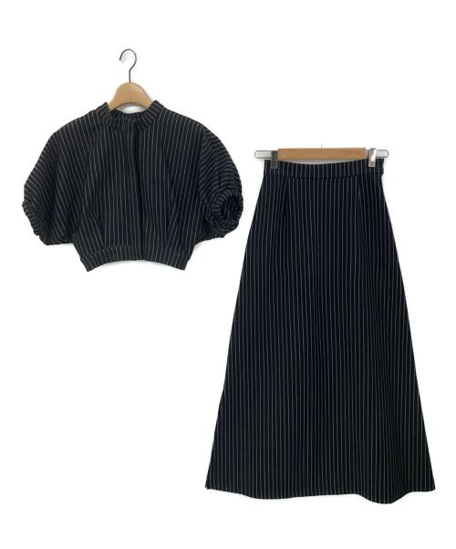 Ameri（アメリ）AMERI (アメリ) 3WAY FLAT GATHER USEFUL DRESS ブラック サイズ:Sの古着・服飾アイテム