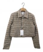 Ameriアメリ）の古着「PLAYFUL TWEED JACKET」｜ベージュ