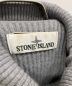 中古・古着 STONE ISLAND (ストーンアイランド) 19FW タートルネックニット ロゴ ワッペン 畦編み 7115542C2 グレー サイズ:M：14800円