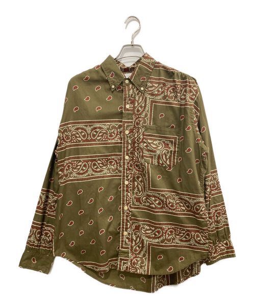 CAL O LINE（キャルオーライン）CAL O LINE (キャルオーライン) BANDANA L/S BD SHIRT カーキ サイズ:不明の古着・服飾アイテム