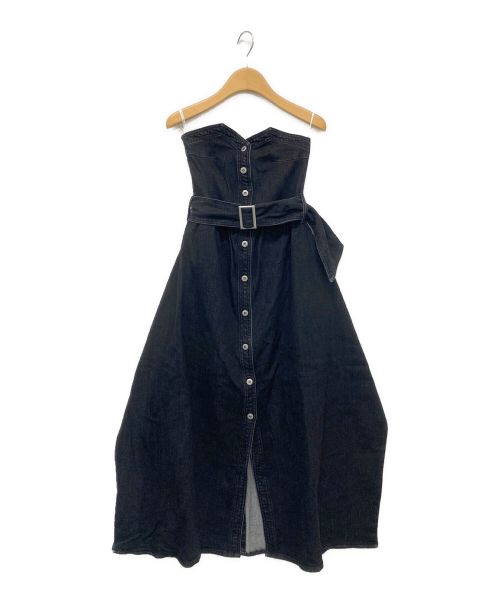 Ameri（アメリ）AMERI (アメリ) DENIM UNIFY DRESS ブラック サイズ:Sの古着・服飾アイテム