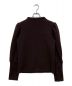 AMERI（アメリ）の古着「2WAY PUFF SLEEVE BOUCLE TOP」｜ブラウン