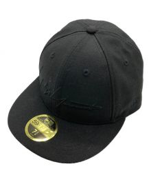 New Era×YOHJI YAMAMOTO（ニューエラ×ヨウジヤマモト）の古着「シグネチャーロゴ キャップ」｜ブラック