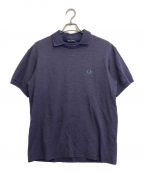 FRED PERRYフレッドペリー）の古着「TEXTURE PIQUE SHIRT」｜ネイビー