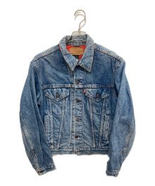 LEVI'S（リーバイス）の古着「裏地チェックデニムジャケット」｜ブルー