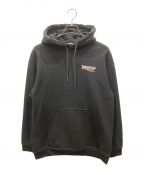 BALENCIAGAバレンシアガ）の古着「MEDIUM FIT HOODIE キャンペーンロゴフーディ　600583」｜ブラック