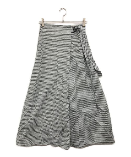 Phlannel（フランネル）Phlannel (フランネル) Cotton Silk Viyella Skirt グレーの古着・服飾アイテム