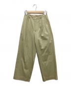 AURALEEオーラリー）の古着「WASHED FINX LIGHT CHINO WIDE PANTS」｜オリーブ