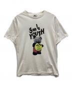 Hysteric Glamourヒステリックグラマー）の古着「SY/HUG ME I'M DIRTY Tシャツ」｜ホワイト