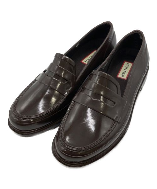 HUNTER（ハンター）HUNTER (ハンター) ORIGINAL PENNY LOAFER ブラウン サイズ:38の古着・服飾アイテム