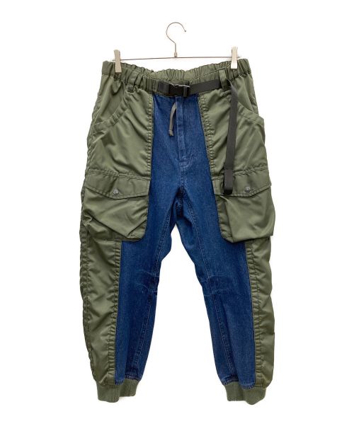 AVIREX（アヴィレックス）AVIREX (アヴィレックス) TYPE BLUE COMBINATION FLIGHT PANTS カーキ サイズ:XLの古着・服飾アイテム