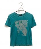 Hysteric Glamourヒステリックグラマー）の古着「Pin Up Girl Tee　半袖カットソー」｜グリーン