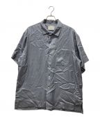 steinシュタイン）の古着「OVERSIZED CUPRO OPEN COLLAR SS SHIRT」｜グレー