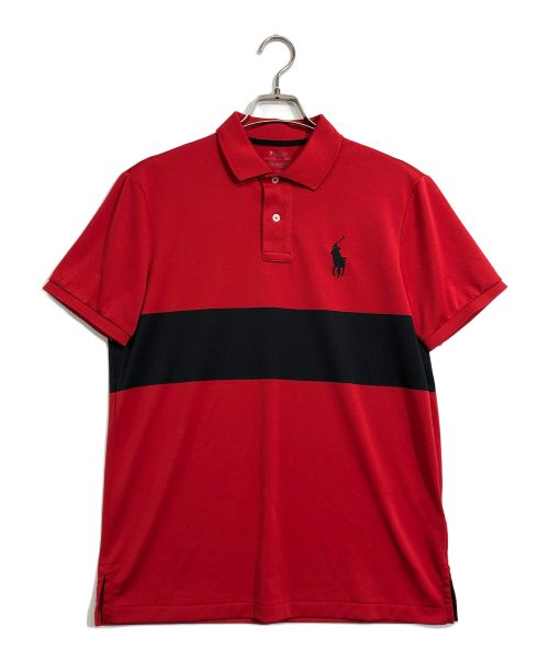 POLO RALPH LAUREN（ポロ・ラルフローレン）POLO RALPH LAUREN (ポロ・ラルフローレン) ポロシャツ レッド×ブラック サイズ:Mの古着・服飾アイテム