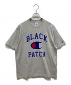 Champion×BlackEyePatchチャンピオン×ブラックアイパッチ）の古着「ショートスリーブTシャツ」｜グレー