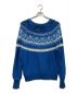 Mame Kurogouchi (マメクロゴウチ) Cotton Nordic Knit Pullover/コットンノルディックニット ブルー サイズ:1：12000円