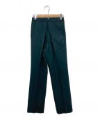 JOHN LAWRENCE SULLIVANジョンローレンスサリバン）の古着「FRONT SIDE TUCKED PANTS」｜グリーン