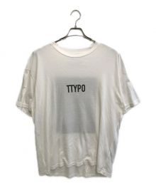 stein（シュタイン）の古着「PRINT TEE ''TYPOGRAPHY'」｜ホワイト