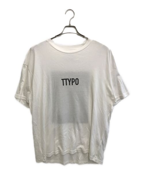 stein（シュタイン）stein (シュタイン) PRINT TEE ''TYPOGRAPHY' ホワイト サイズ:SIZE Sの古着・服飾アイテム