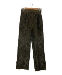 Ameri（アメリ）の古着「CHEMICAL LACE WIDE PANTS」｜カーキ