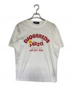 DSQUARED2ディースクエアード）の古着「Pizza T-shirt」｜ホワイト
