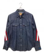 FACETASM×LEVI'Sファセッタズム×リーバイス）の古着「SAWTOOTH WESTERN SHIRT」｜インディゴ