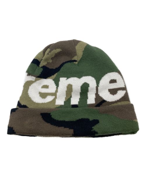 SUPREME（シュプリーム）SUPREME (シュプリーム) Big Logo Beanie オリーブの古着・服飾アイテム