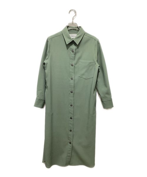 SOEJU（ソージュ）SOEJU (ソージュ) ソフトオックスシャツワンピース グリーン サイズ:XSの古着・服飾アイテム