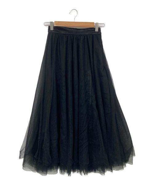 Ameri（アメリ）AMERI (アメリ) CURTAIN TULLE SKIRT ブラック サイズ:Sの古着・服飾アイテム