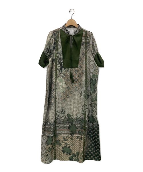 Ameri（アメリ）AMERI (アメリ) CAMILLA KAFTAN DRESS オリーブ サイズ:Sの古着・服飾アイテム