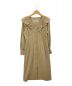 HER LIP TO（ハーリップトゥ）の古着「CottonTwill Ruffled Dress」｜ベージュ