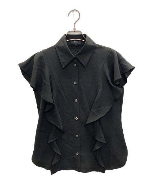 theory（セオリー）theory (セオリー) Prime GGT BD Ruffle Top ブラック サイズ:SIZE Sの古着・服飾アイテム